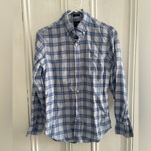 J crew button down linen shirt XS